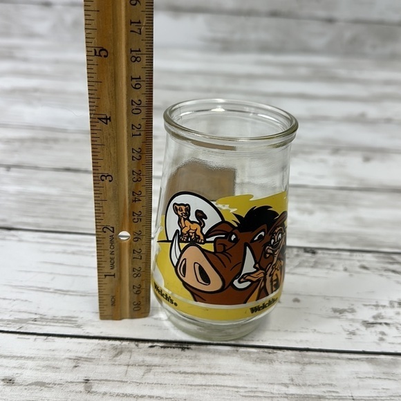 DISNEY THE LION KING SIMBA’S PRIDE WELCH’S glass jelly jar collectible - Picture 4 of 4